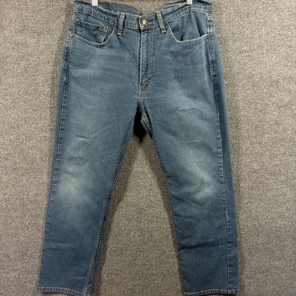 Levis Jeans Mens W36 L29 514 Slim Taper Blue Wash